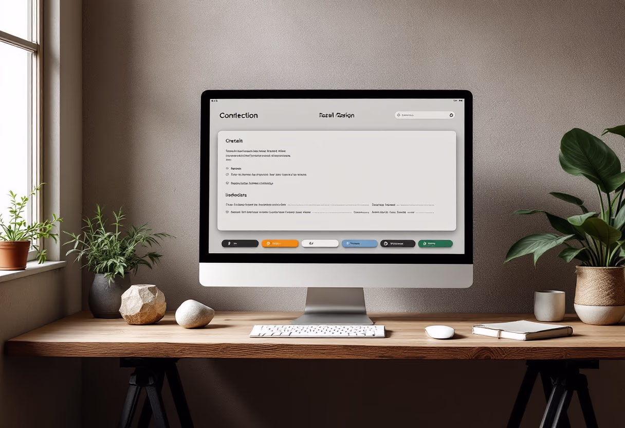 [interface] image of a computer showcasing educational software for edtech