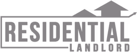 Logo with the word RESIDENTIAL and two upward-pointing roof shapes above the letters.