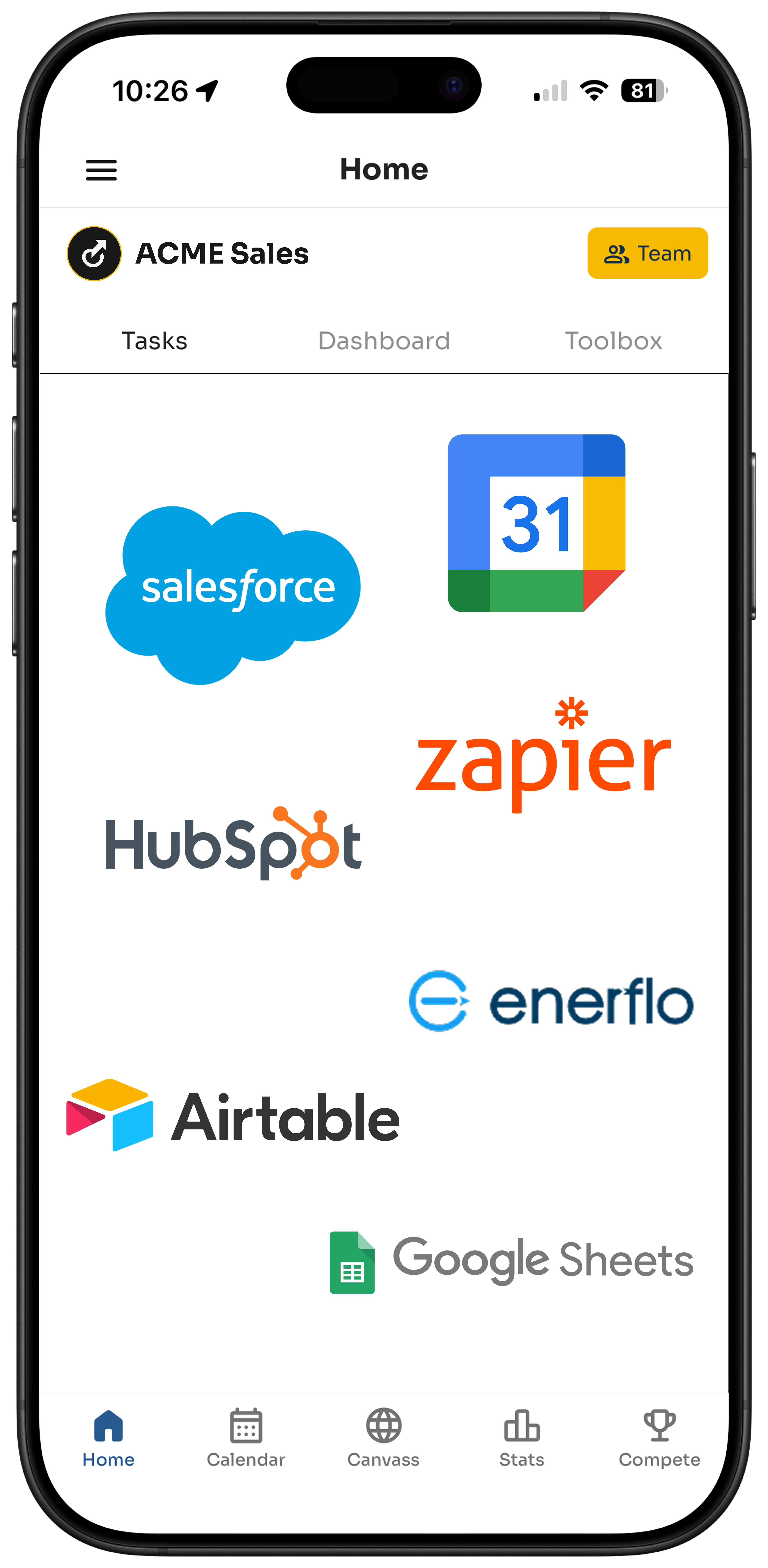 Screenshot of the Terros interface.