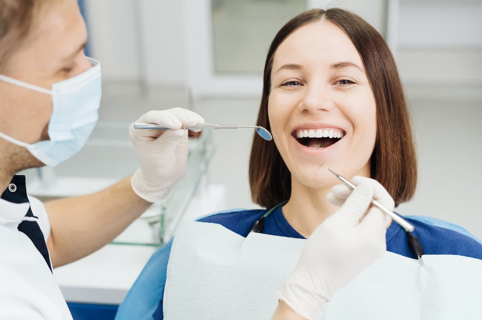 Patient with a bright, natural-looking smile after cosmetic dental bonding