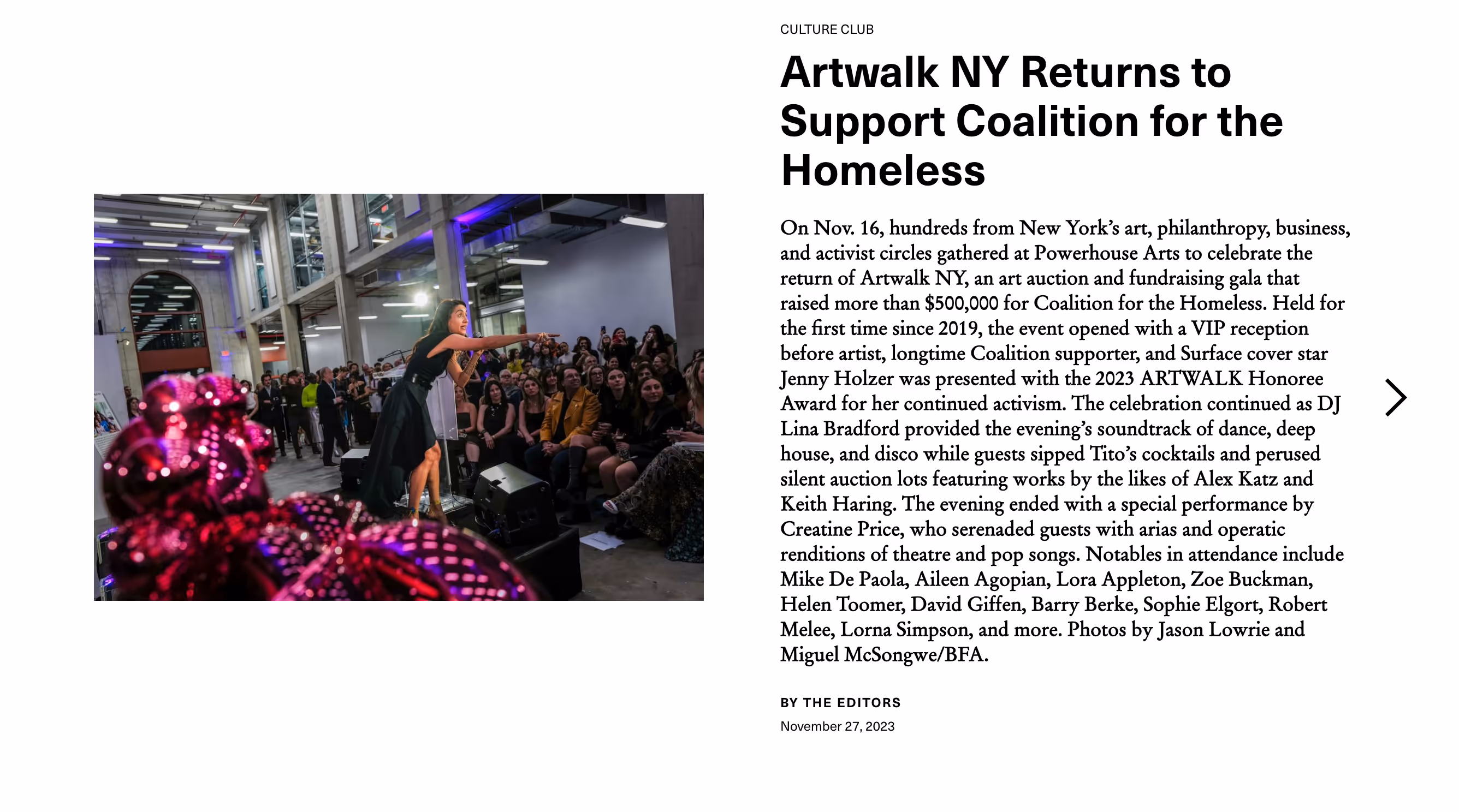 Artwalk NY Returns to Support Coalition for the Homeless