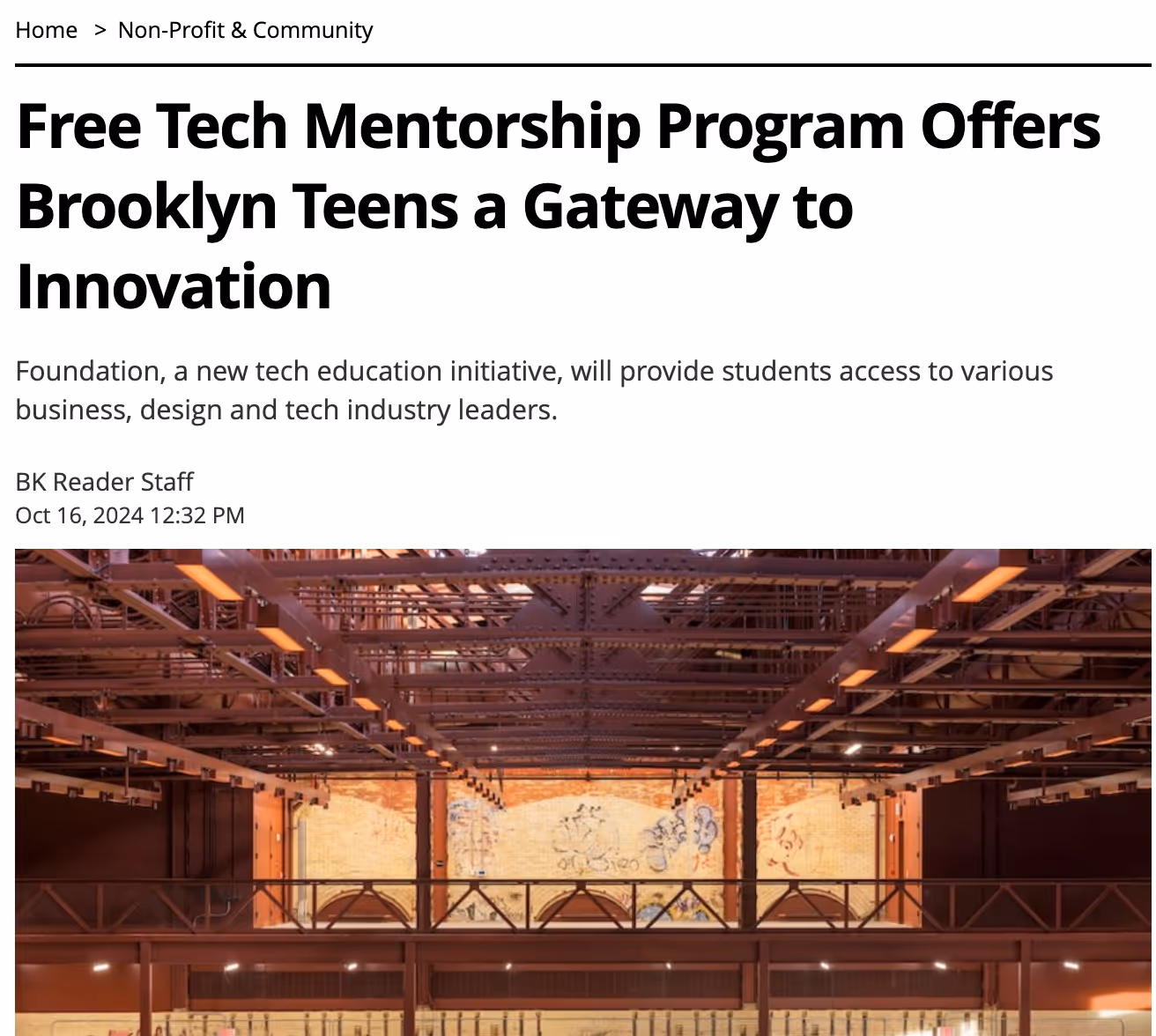 Free Tech Mentorship Program Offers Brooklyn Teens a Gateway to Innovation