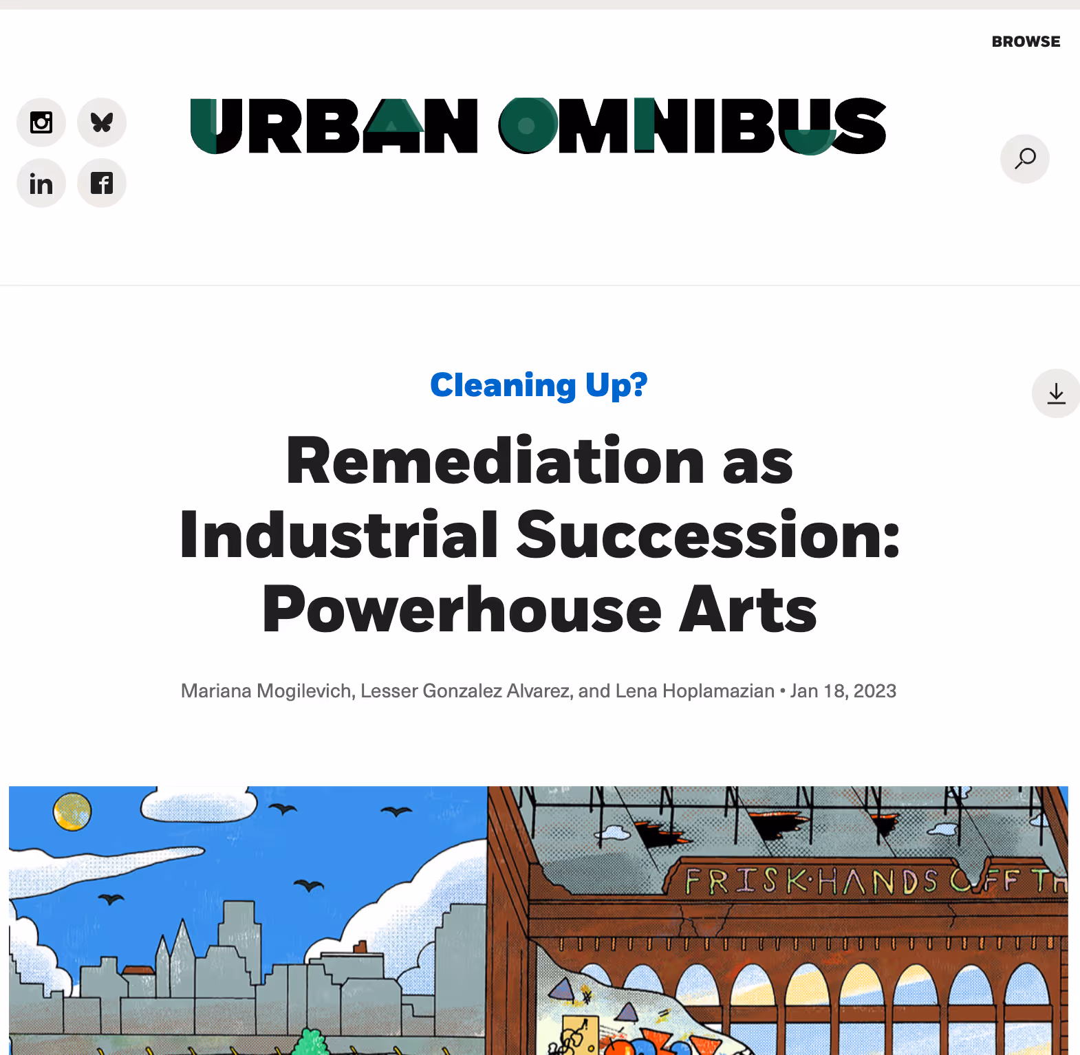 Remediation as Industrial Succession: Powerhouse Arts