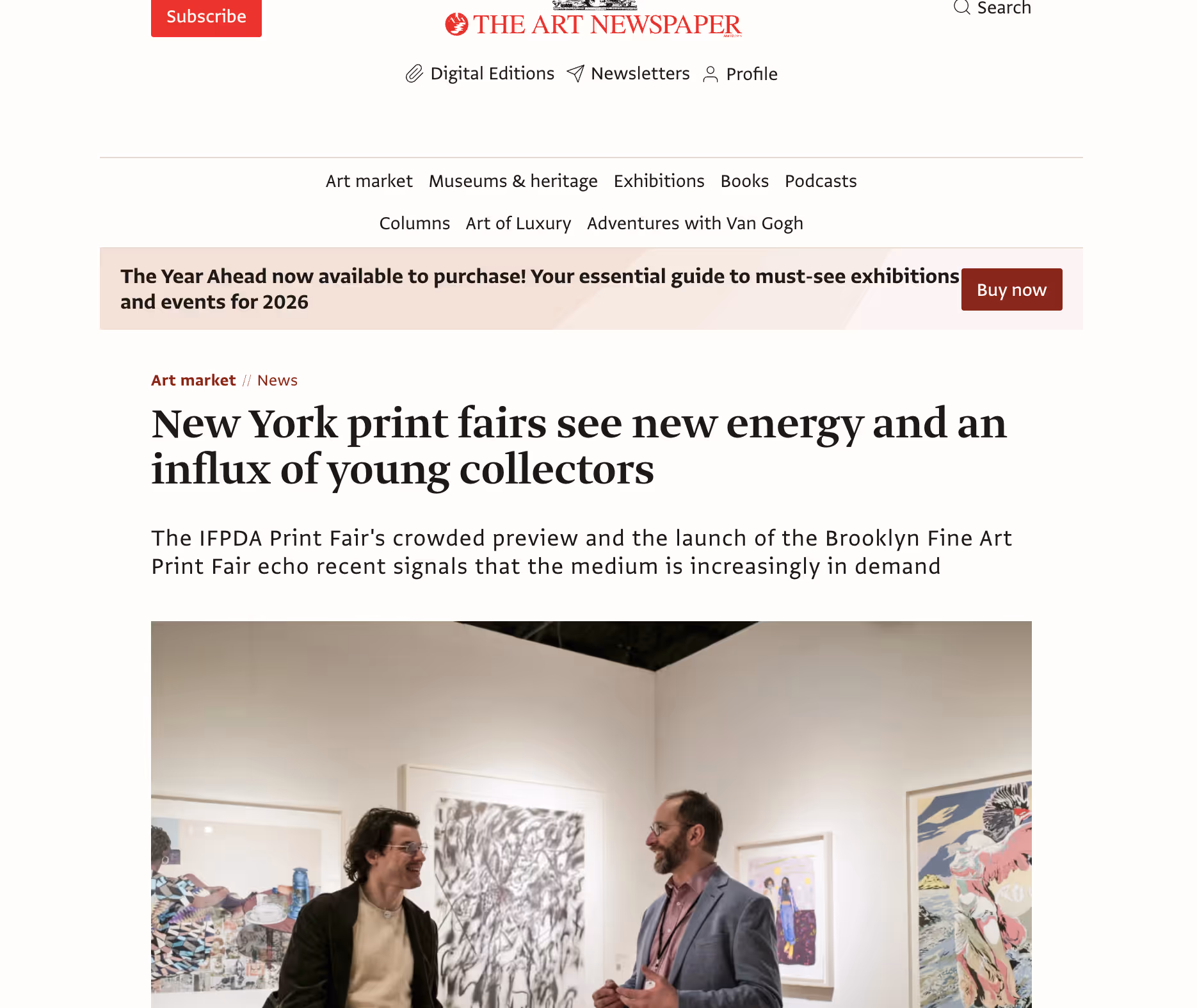 New York print fairs see new energy and an influx of young collectors