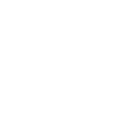 Two interlocking white gears on a transparent background.