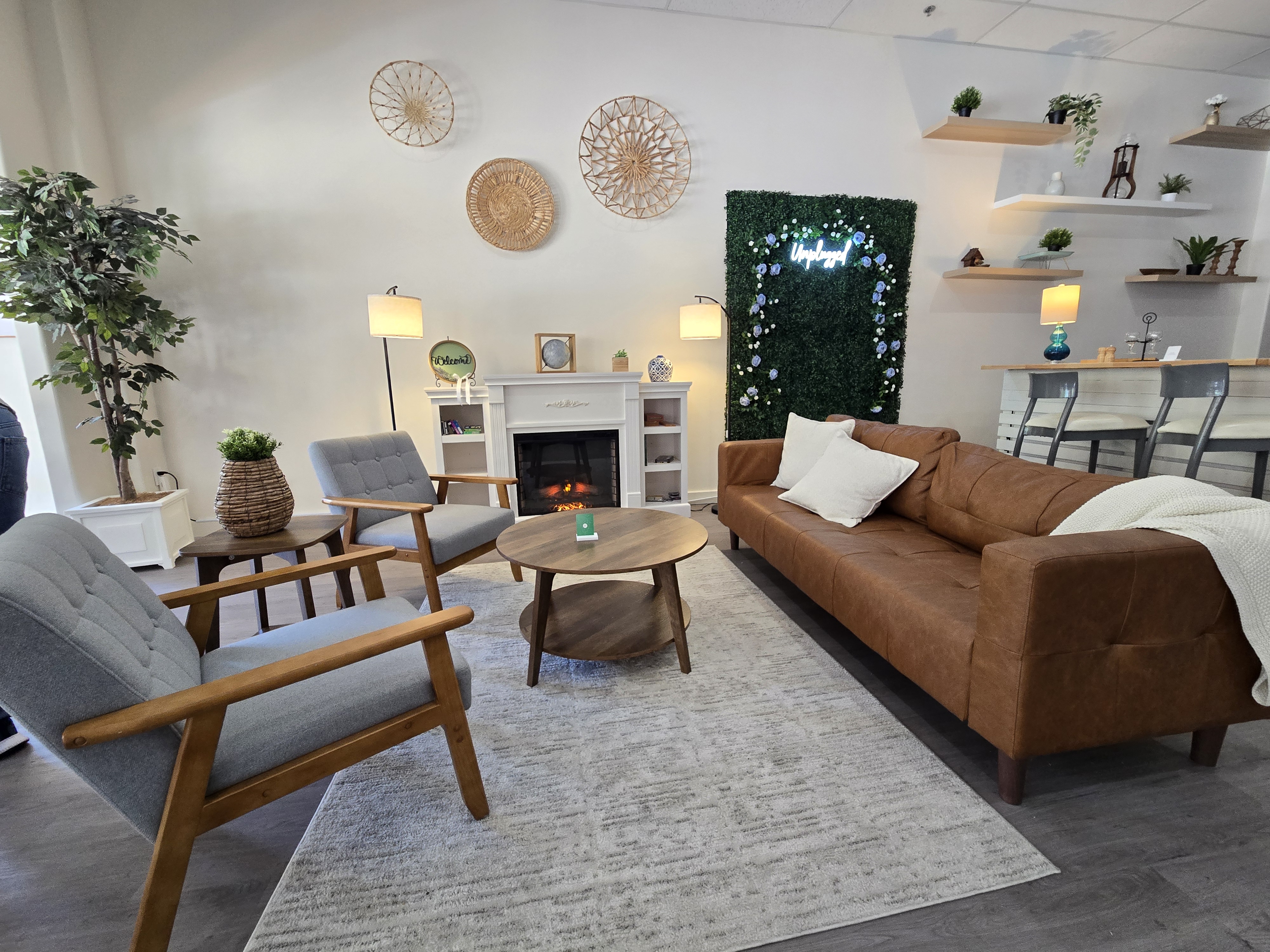 Unplugged Lounge Area