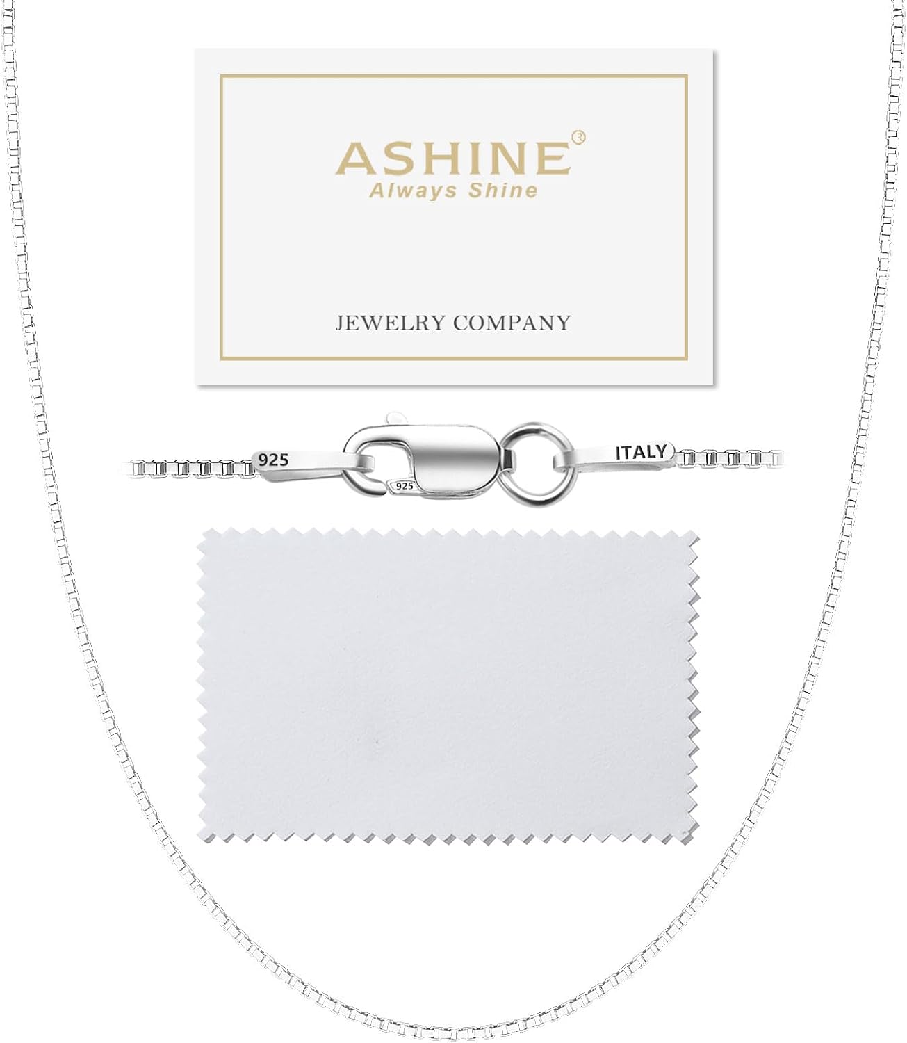 925 Silver Box Chain Necklace