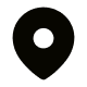 Black map location pin icon.