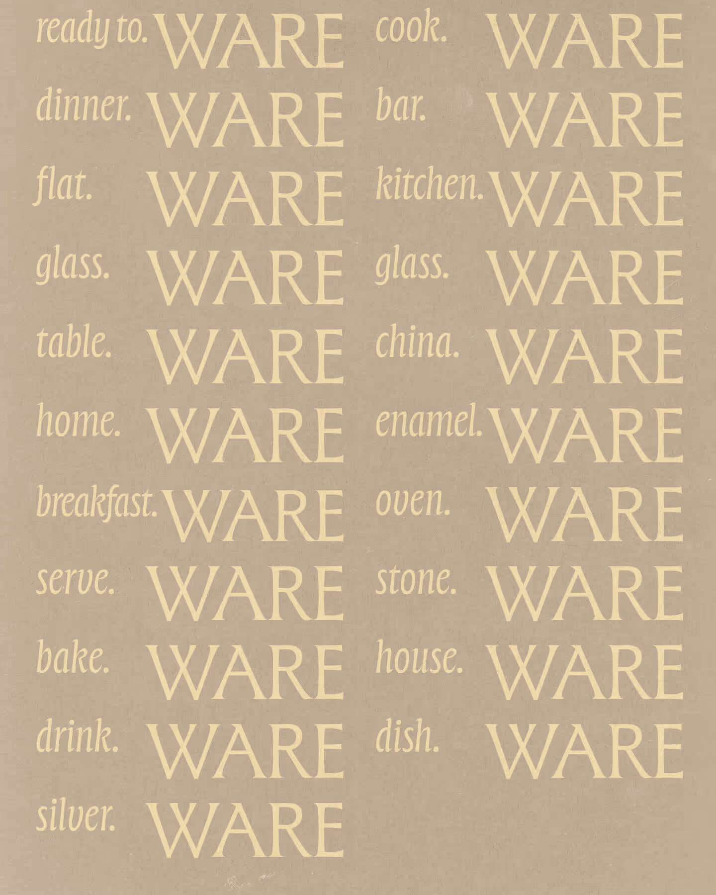 Ware.Store, Visual Identity by Zita Fernandez