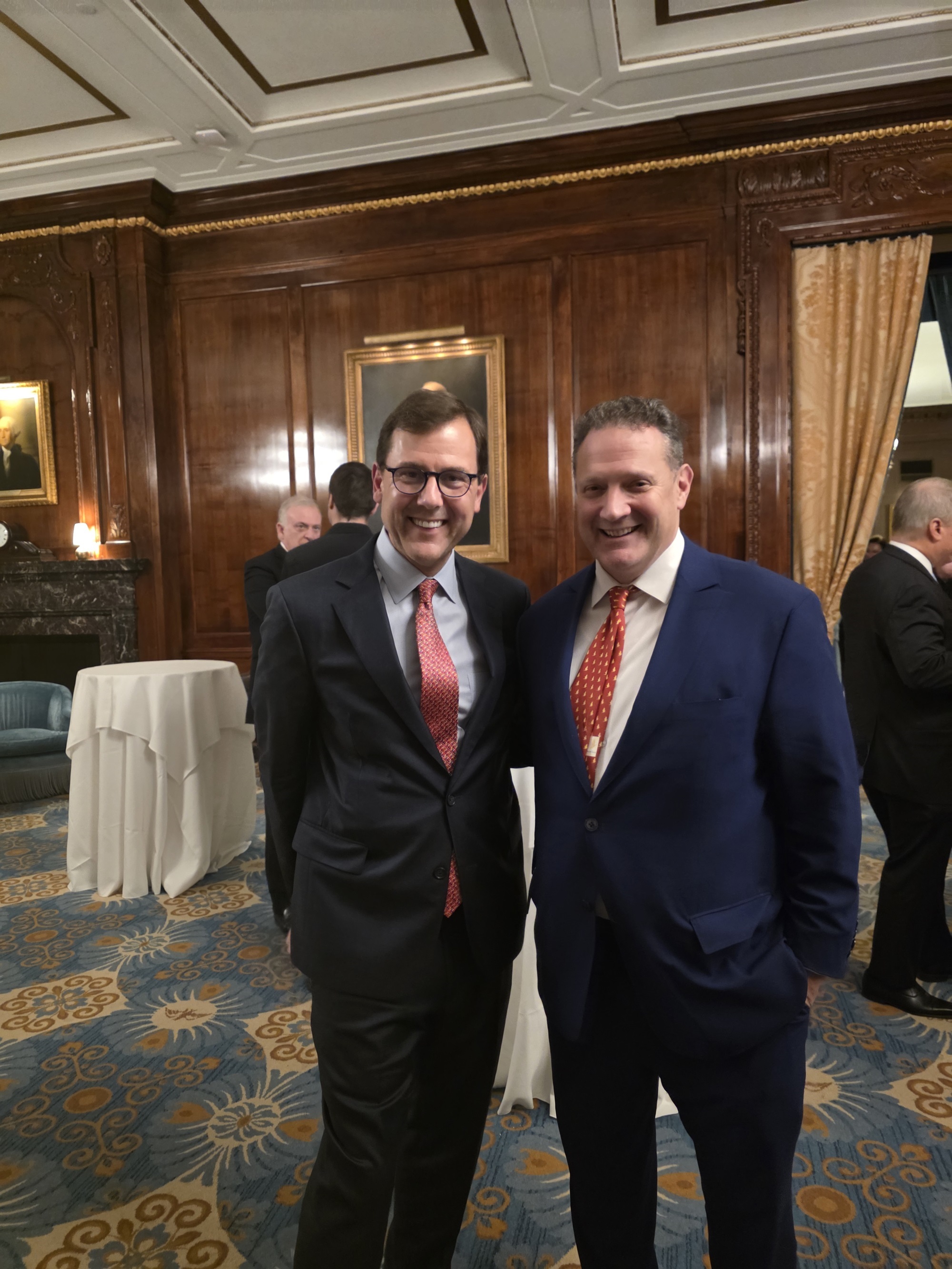 Portrait Daniel Ladner and Congressman Thomas Kean Jr