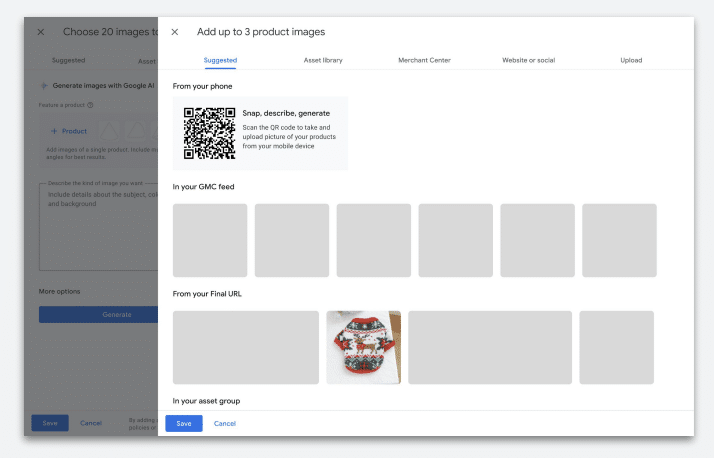 générer des images dans Google Ads