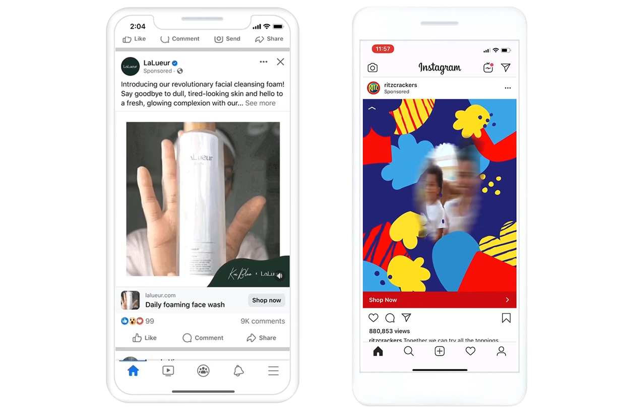 in-feed meta ads