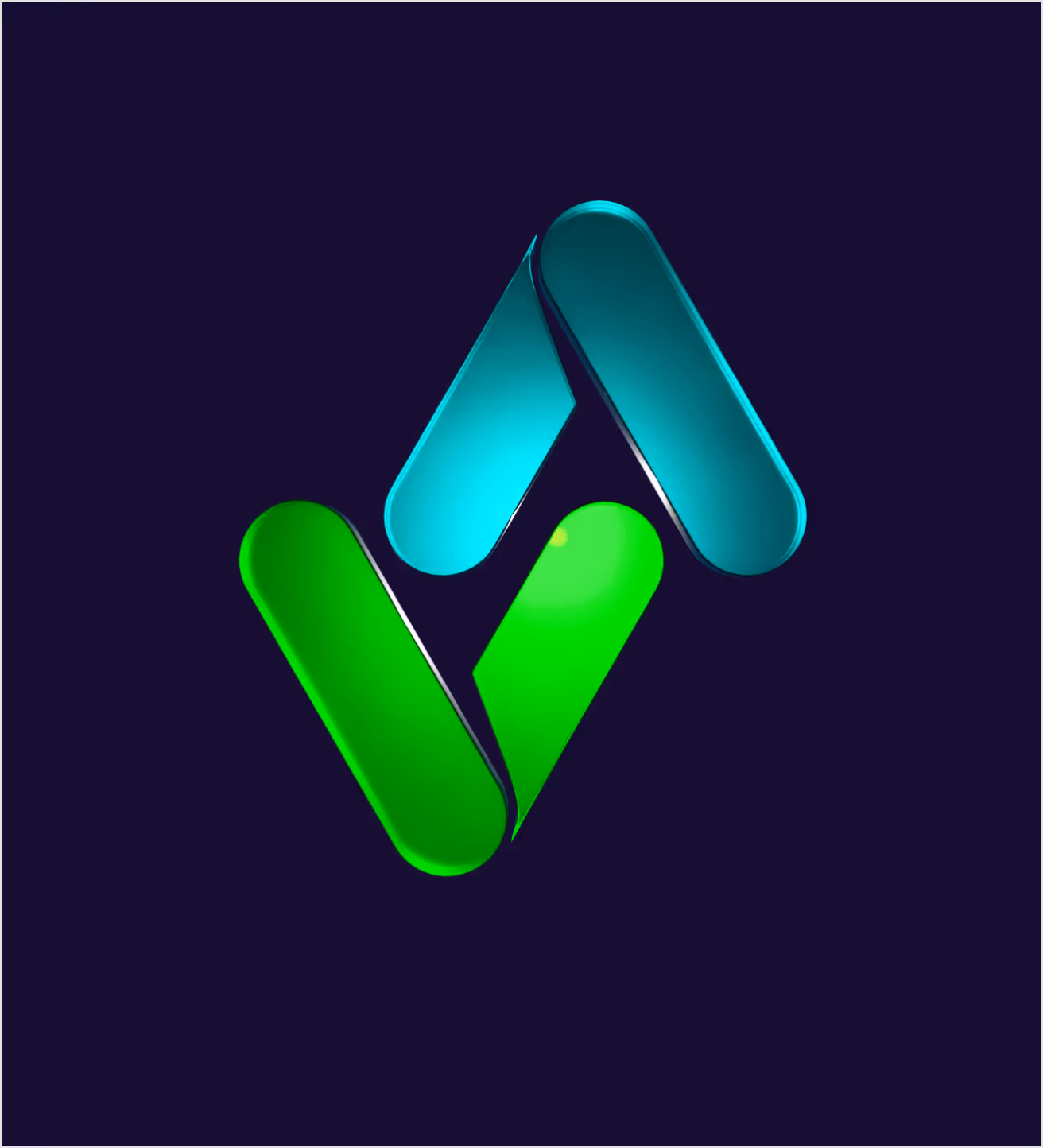 Brio Digital 3D logo on dark background.