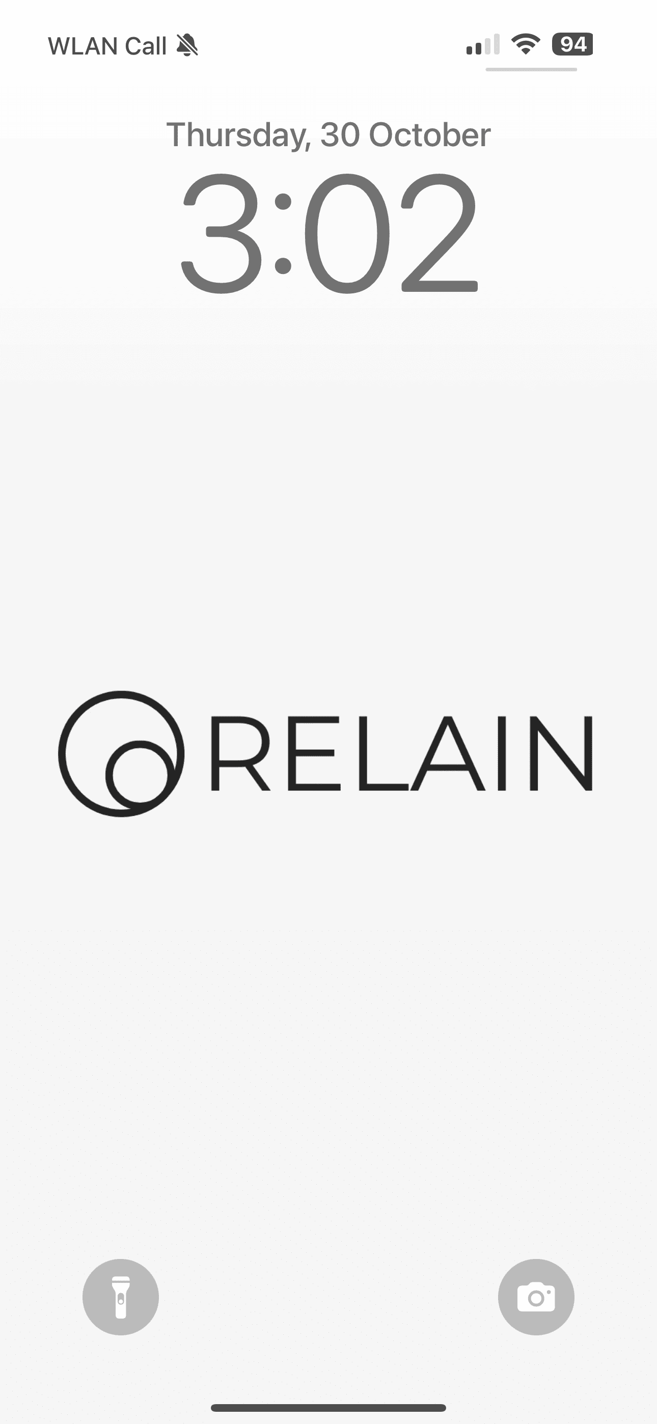 RELAIN screen iphone