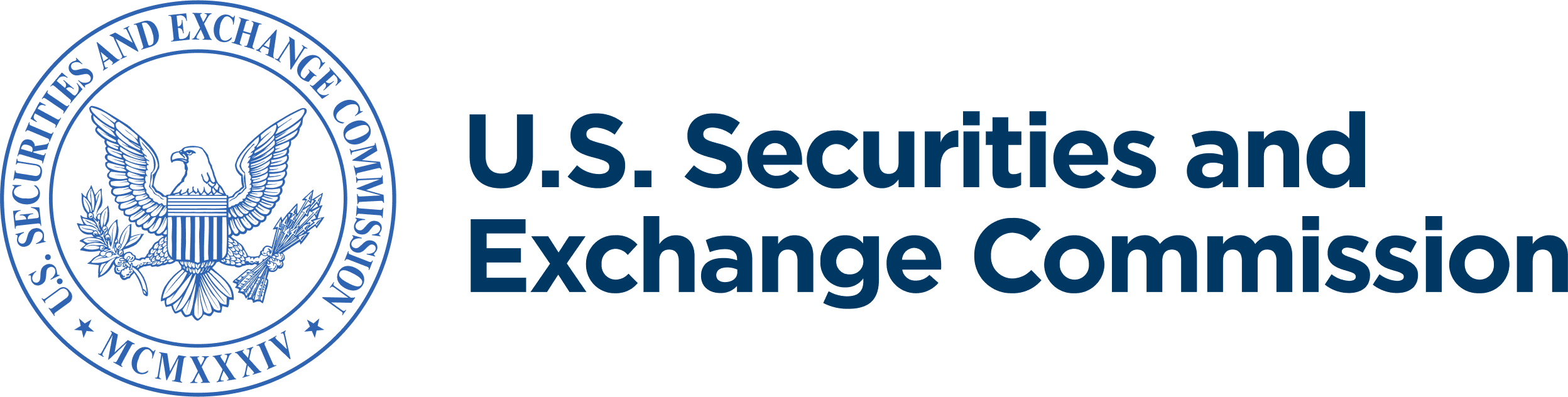 U.S. Securities and Exchange Commission official seal with a bald eagle holding an olive branch and arrows, accompanied by the text 'U.S. Securities and Exchange Commission'.