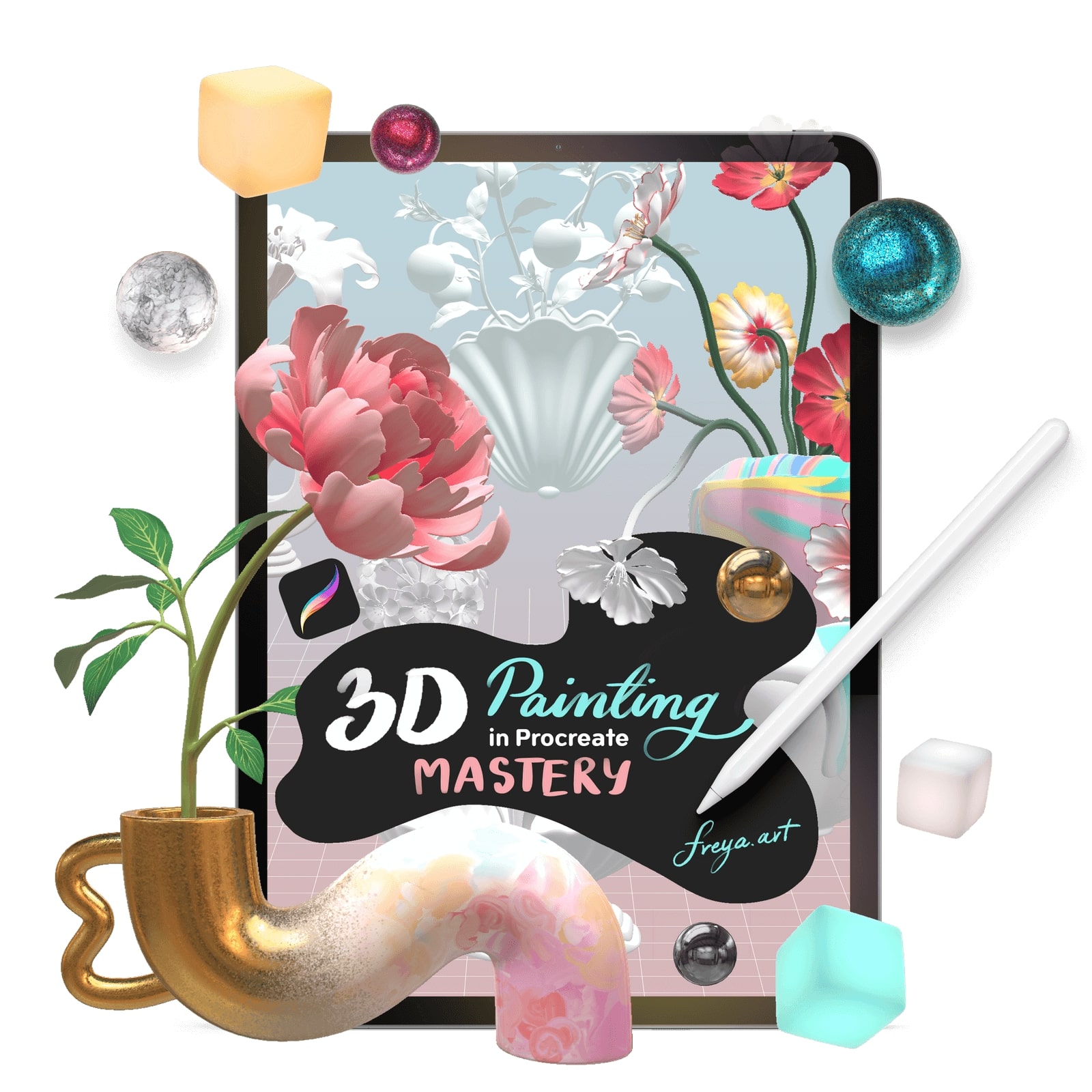 3D painting in Procreate