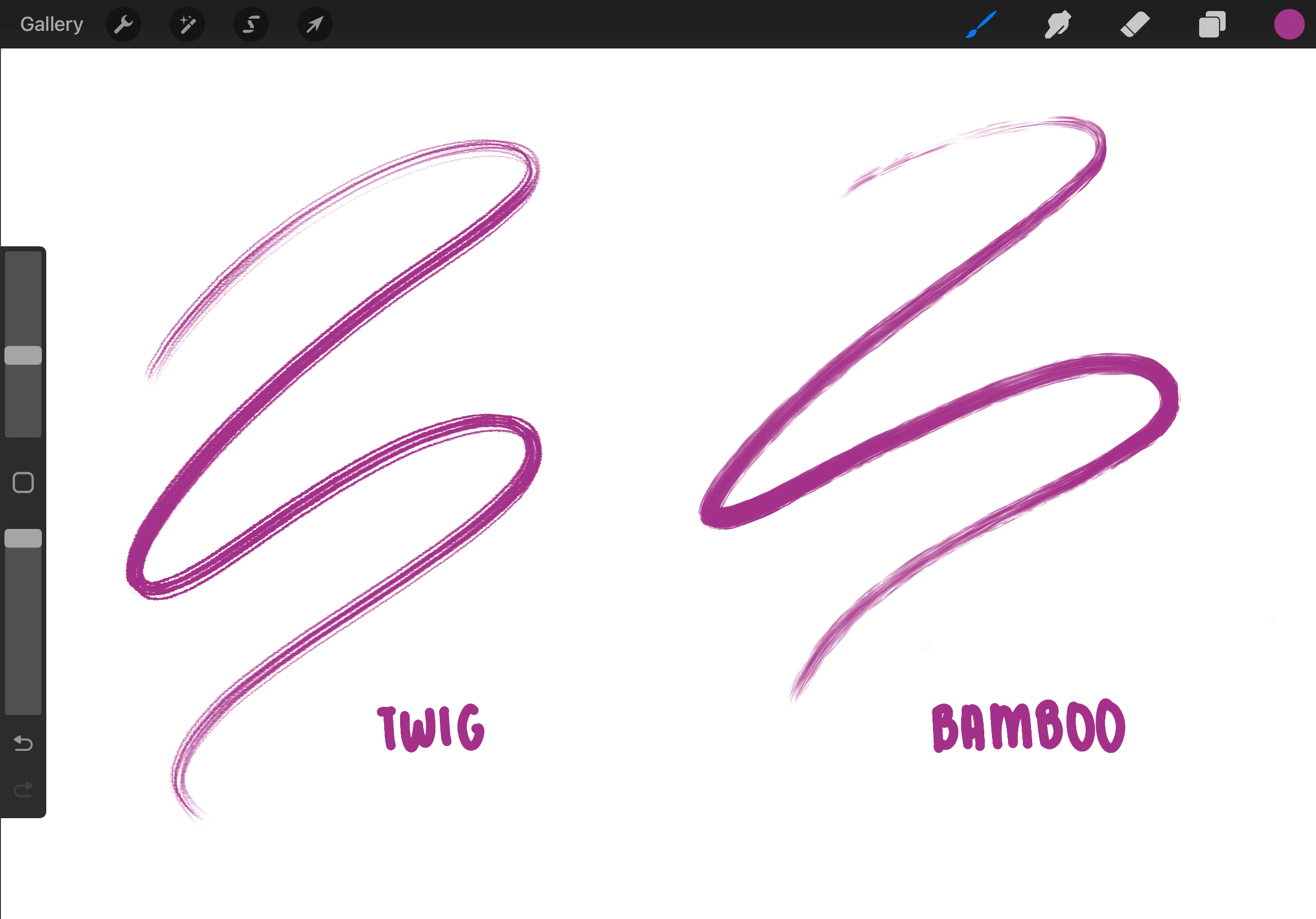 Brushes from Organic Brush Set