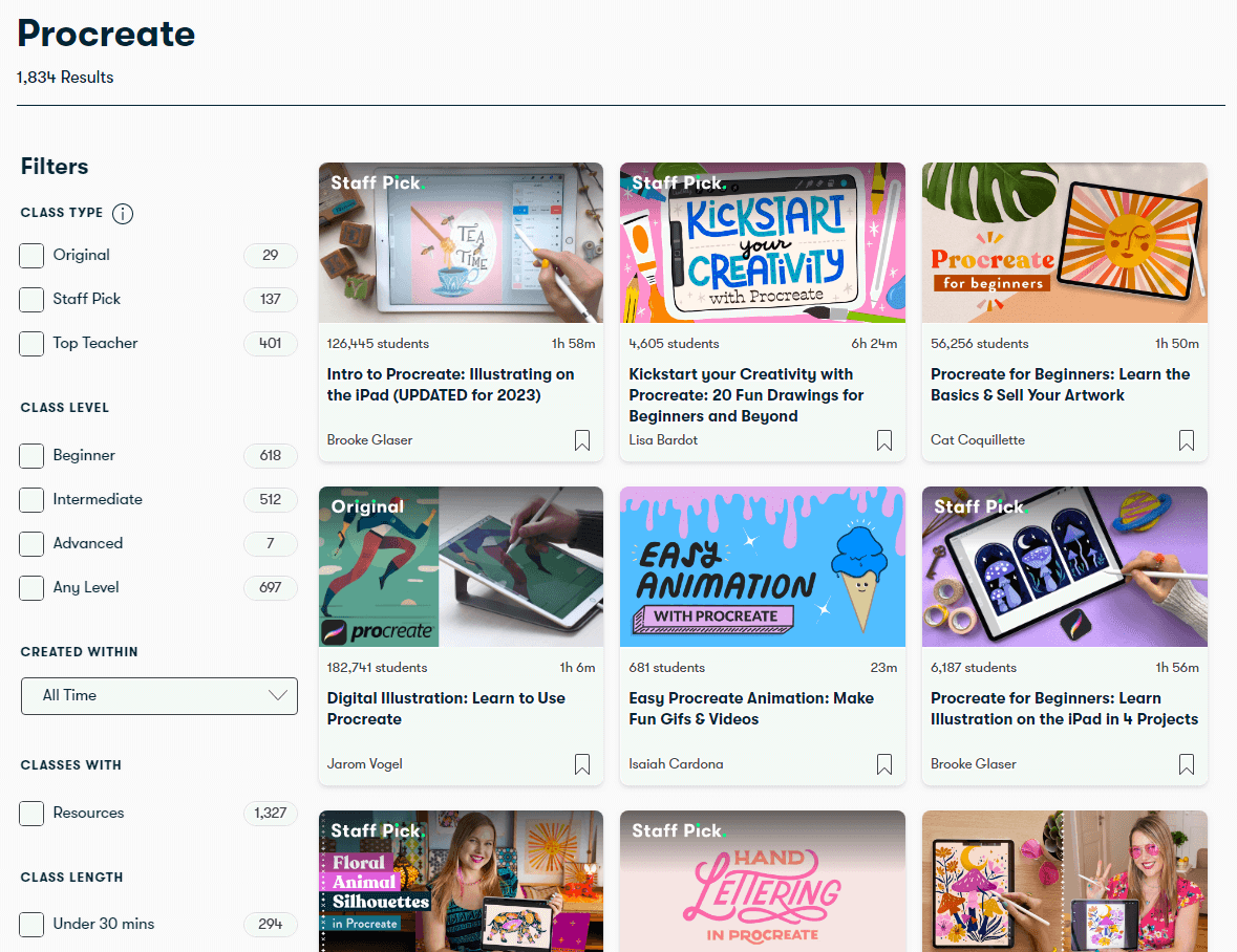 Skillshare Procreate