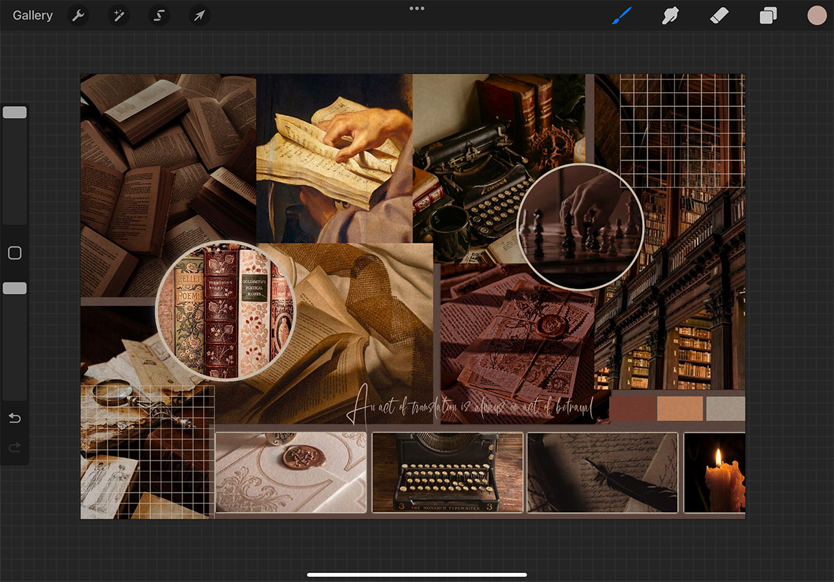 Dark Academia Moodboard