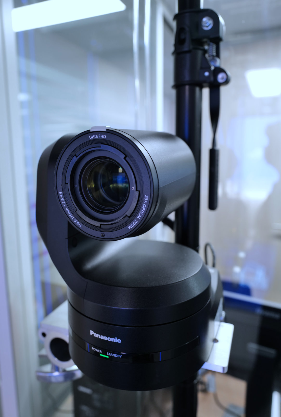 Caméra UHD Panasonic du Studio TV Vendôme Saint-Honoré à Paris.
