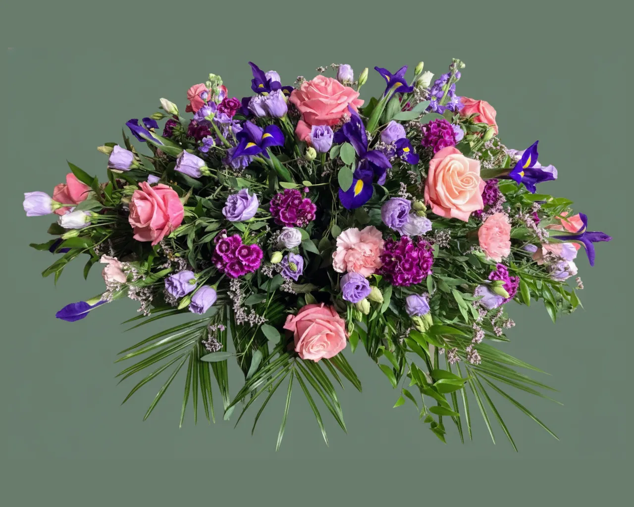 Double Ended Coffin Spray – Mixed Seasonal Flowers