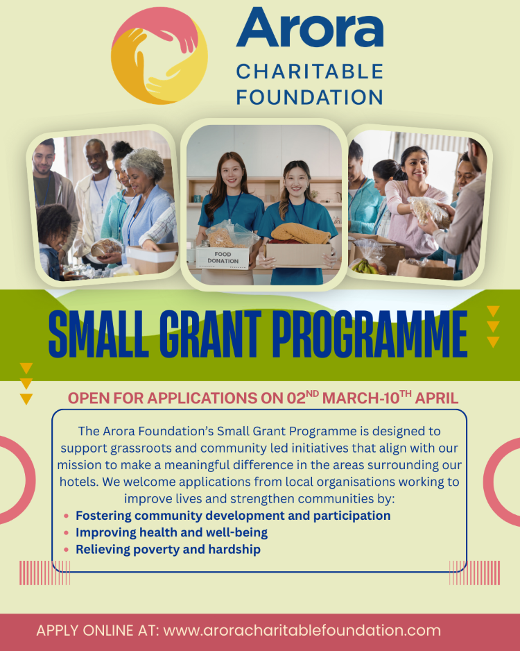 Small Grant Programme opening soon for applications