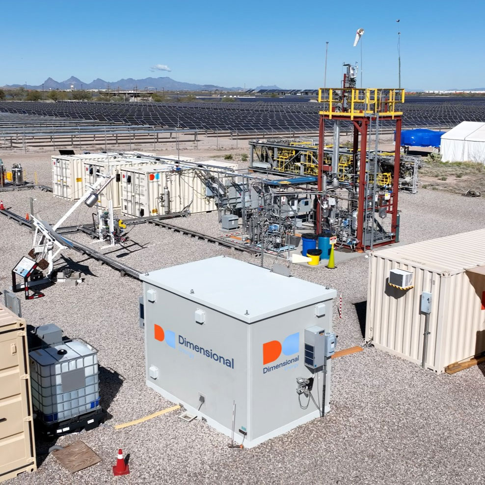 Dimensional Energy's Pilot Plant at Tucson Technology Center in Arizona.