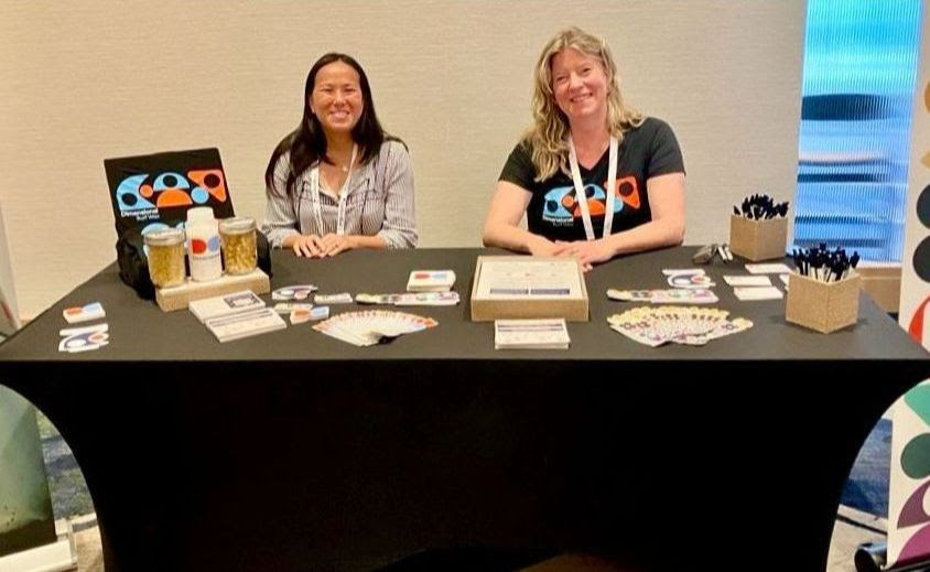 Tamanh Nguyen and Siobhan Foley representing Dimensional Energy at the E-fuels Summit.