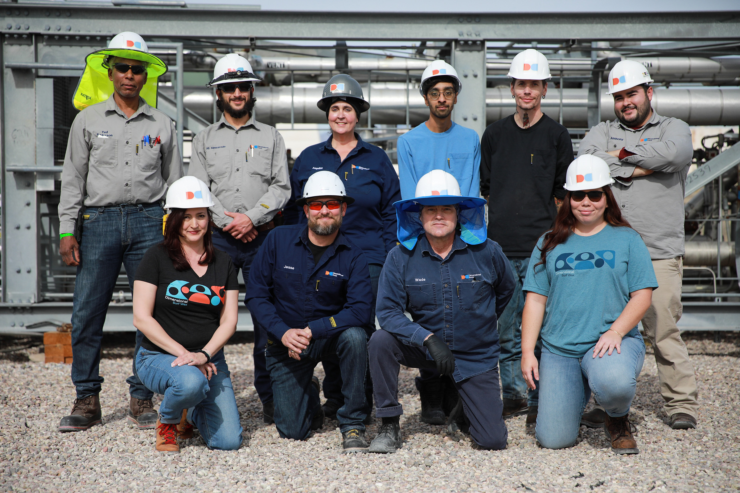 Our Tucson team posed for a shot in front of equipment before it is shipped out to our Richmond, BC plant.