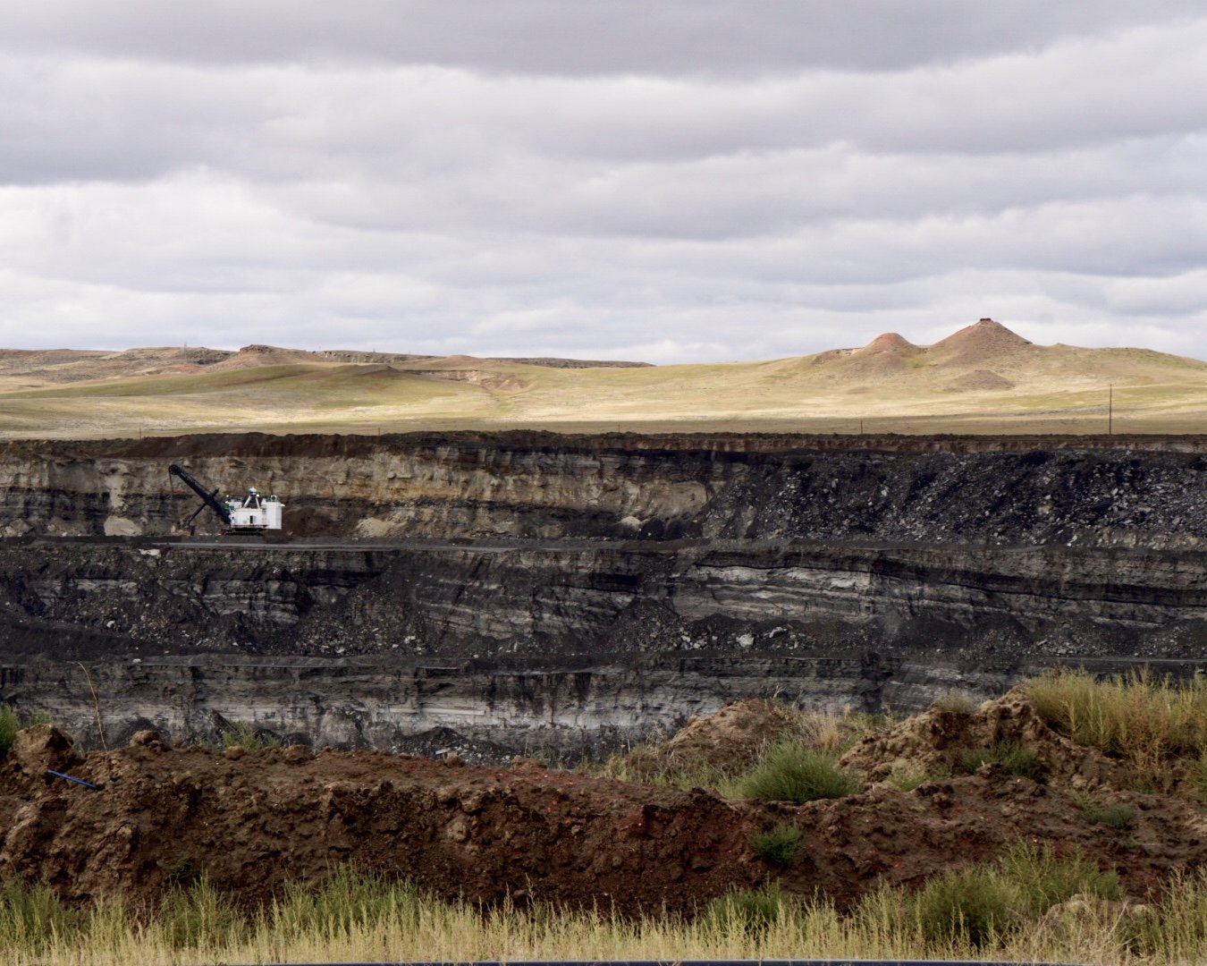 Gillette, Wyoming produces 35 percent of the country’s coal. Active and retired mines like these are scattered across the region.