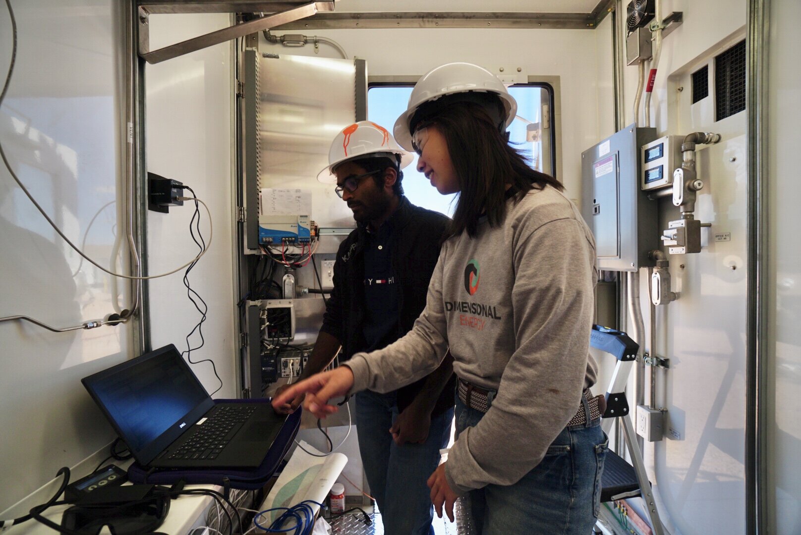 One of our on-board computers measures the exact amount of gases flowing through the system to register the conversion rate of CO2 to more valuable feedstocks, like jet fuel. We’re hoping to start at a high conversion rate and raise the bar througho…