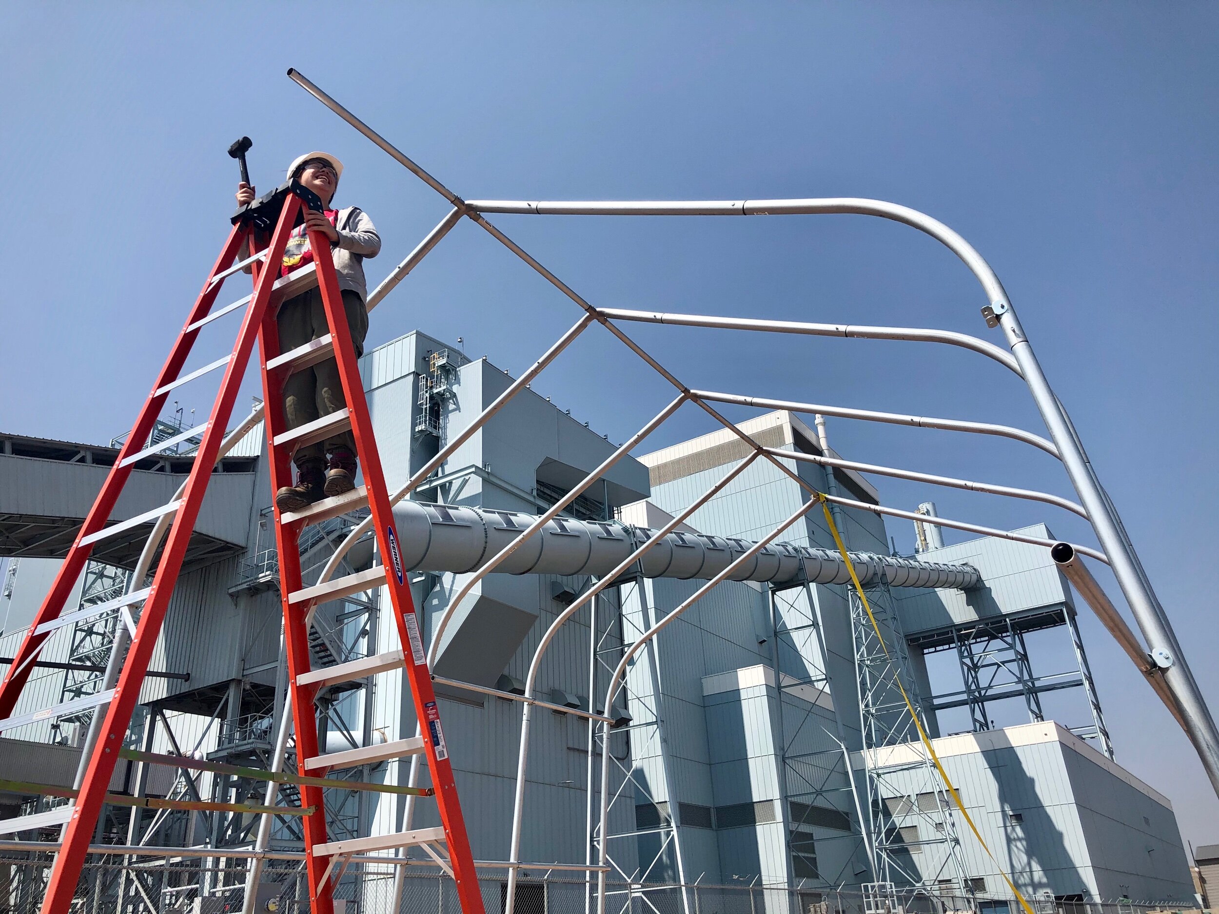 Fresh out of university, Adrienne joined the team for our commissioning here in Wyoming. Before the science-ing could begin, we all spent some quality time with mallets and impact drivers.