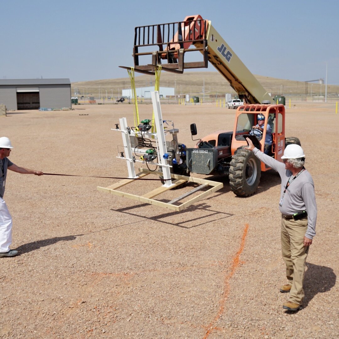 The placement of all our equipment was carefully planned to minimize risk by maximizing the distance between electronics and volatile gases.