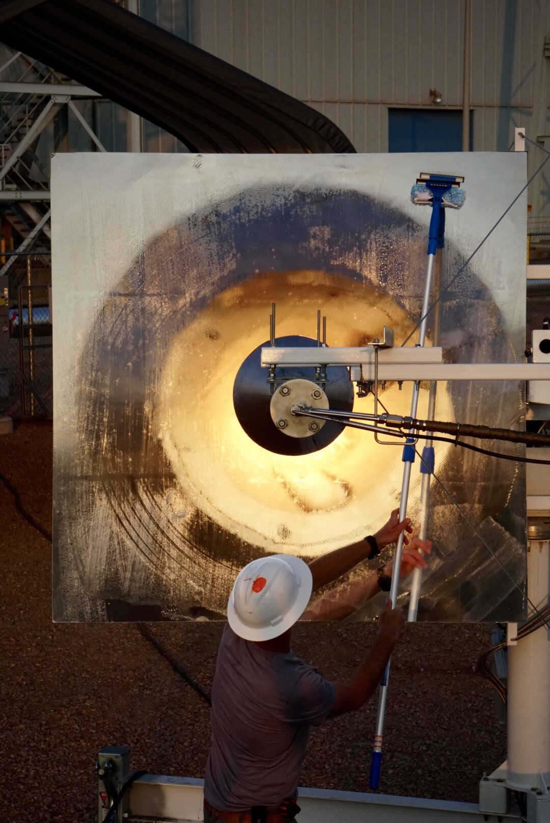 First light on day one of data collection.