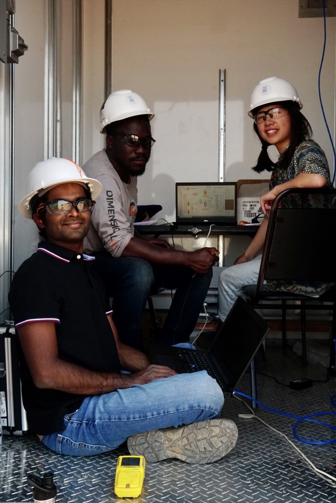 Mihir, Bolaji and Adrienne are the on-site team for the next sixty days, through the end of X-Prize.