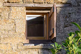 The Cowshed close-up cottage window
