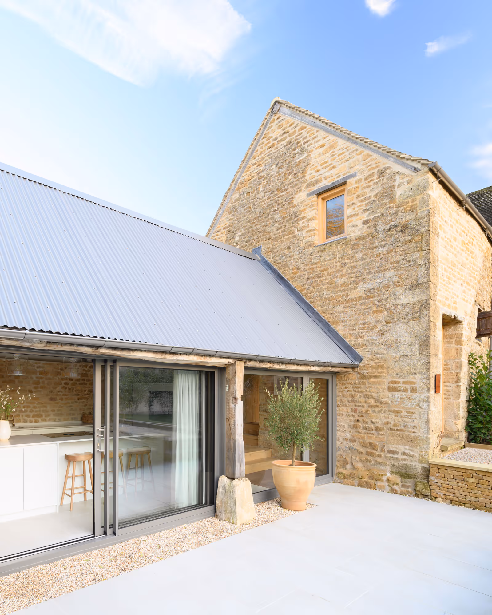 The Cowshed renovation side view