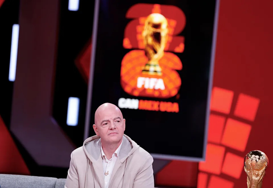 MIAMI, FLORIDA - FEBRUARY 4: FIFA President Gianni Infantino during the FIFA World Cup 2026 Match Schedule announcement on February 4, 2024 in Miami, Florida. (Photo by Eva Marie Uzcategui - FIFA/FIFA via Getty Images)