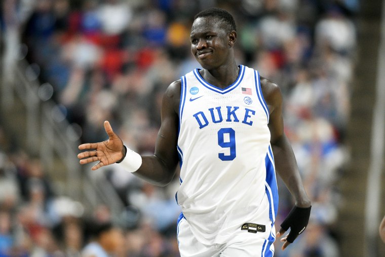 NCAA Basketball: NCAA Tournament First Round-Mount St. Mary's at Duke Khaman Maluach