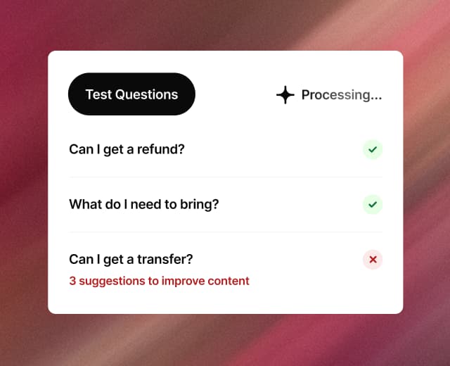 Train and test