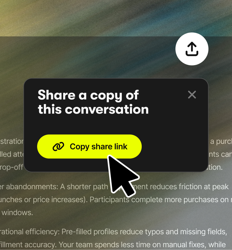 Share your most insightful Nova conversations with your team