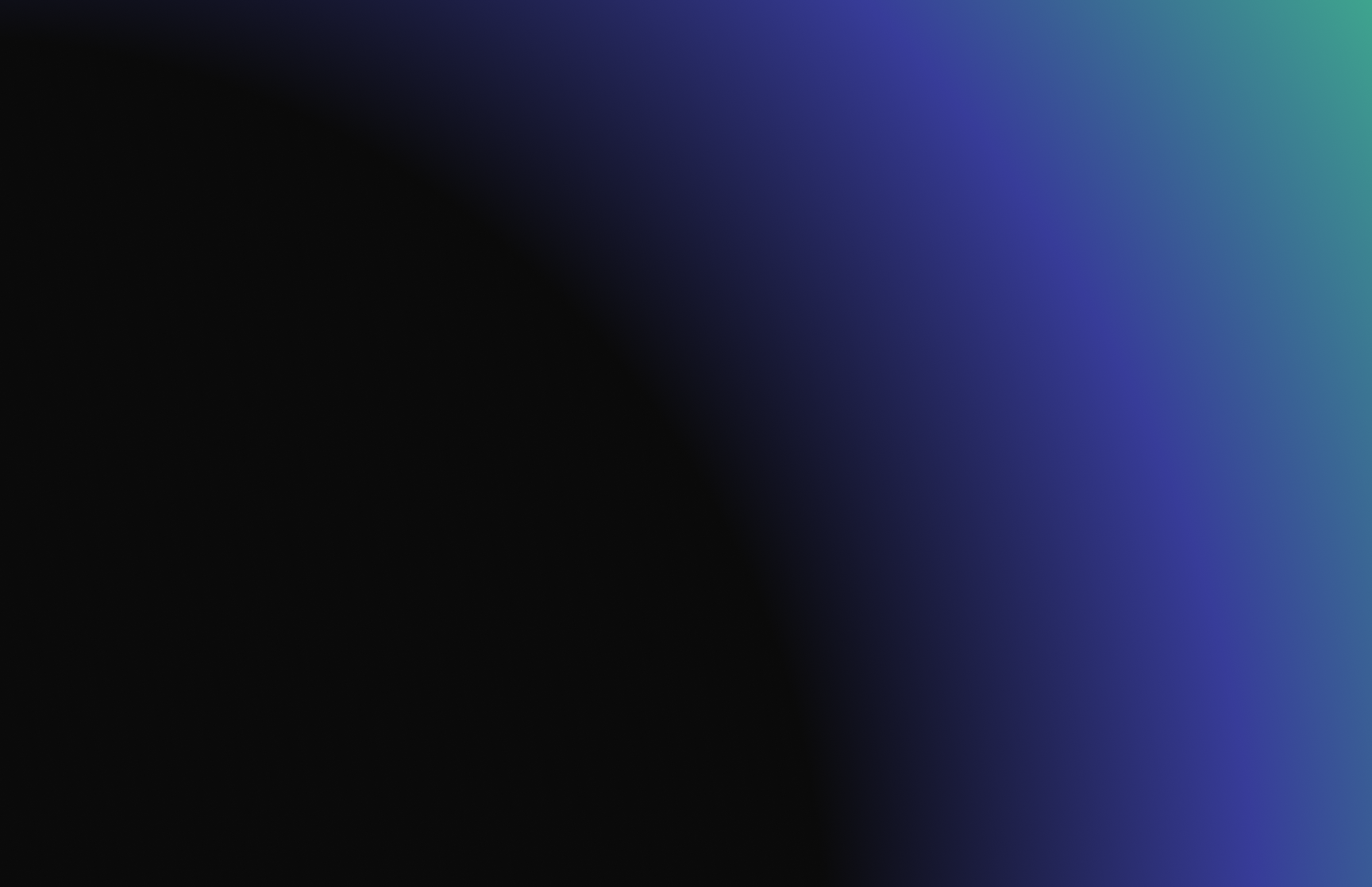 a circular gradient, starting in the middle with green and moving to purple.