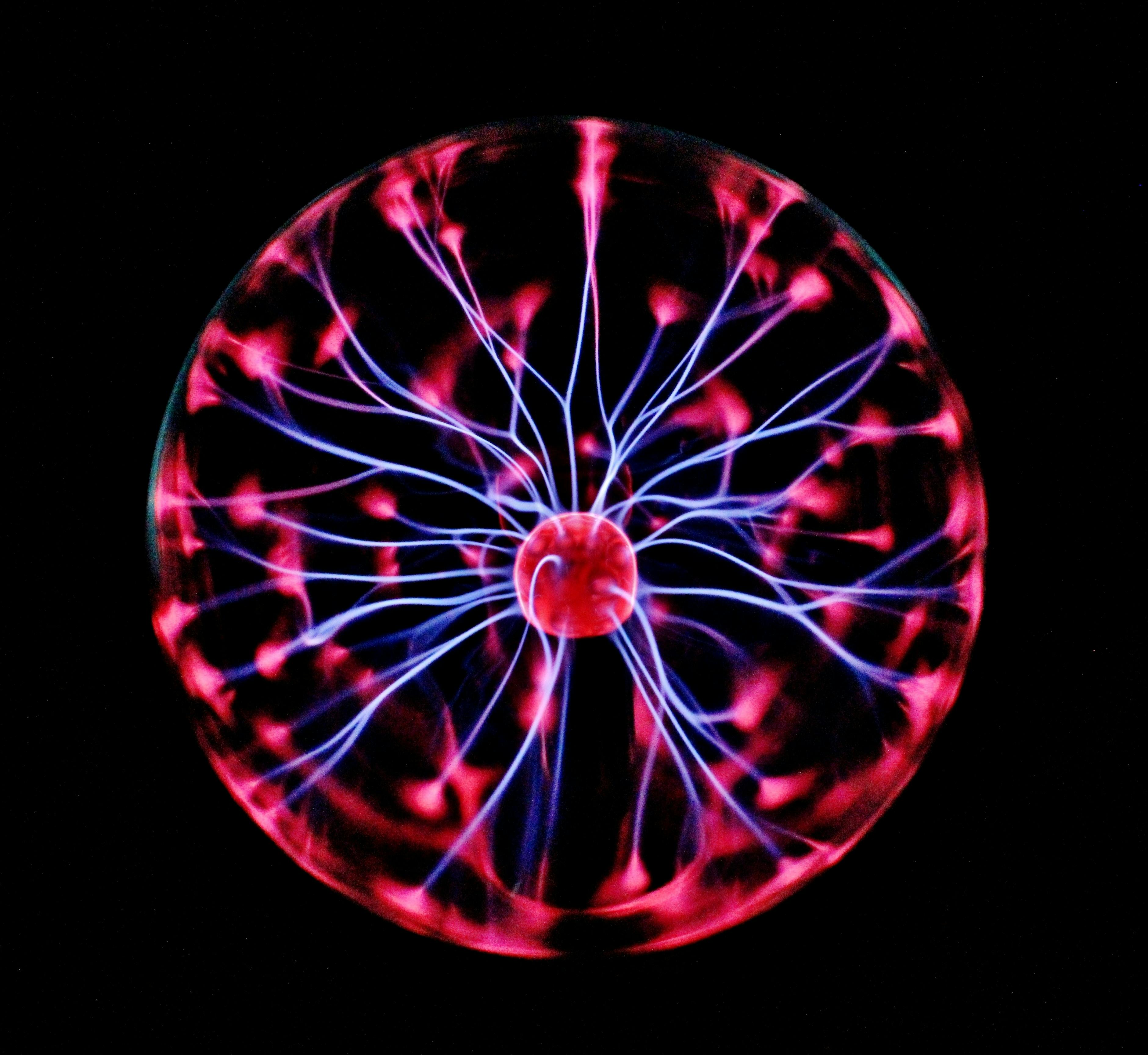 Decorative electricity Photo by Pixabay: https://www.pexels.com/photo/plasma-ball-illustration-414860/
