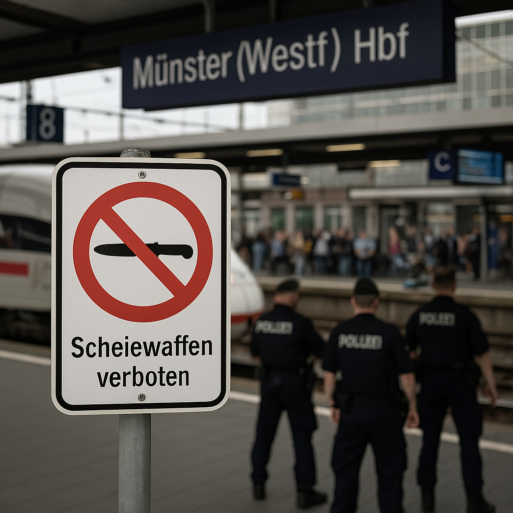 Waffen Alkoholverbot Hauptbahnhof Münster