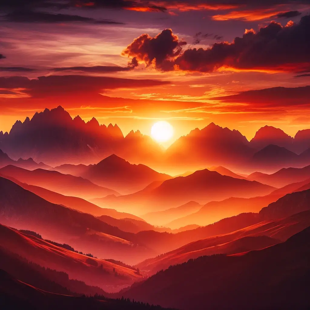 Sonnenuntergang Münster