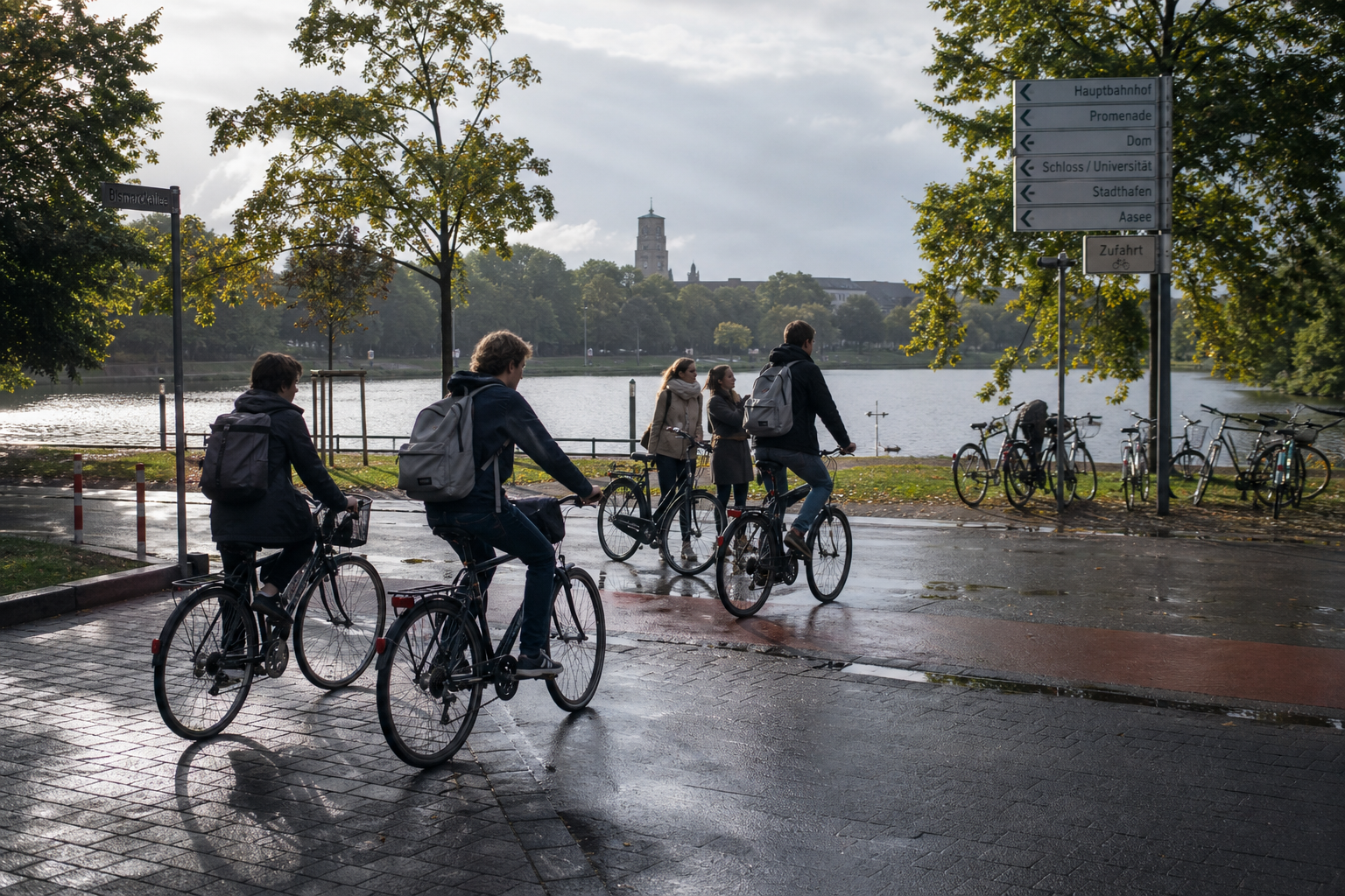 Autofrei studieren in Münster: Alltag ab Aasee