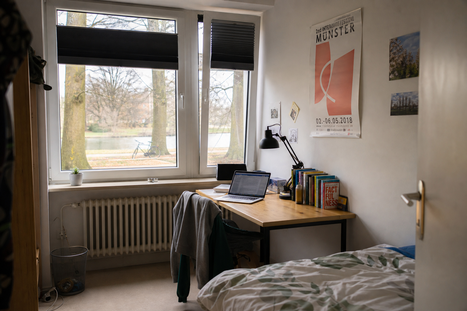 Studentenzimmer am Aasee: Wohnen direkt am Wasser