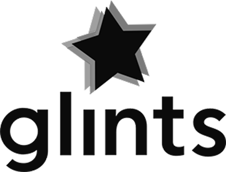 Glints logo with a stylized star above the company name in lowercase letters.