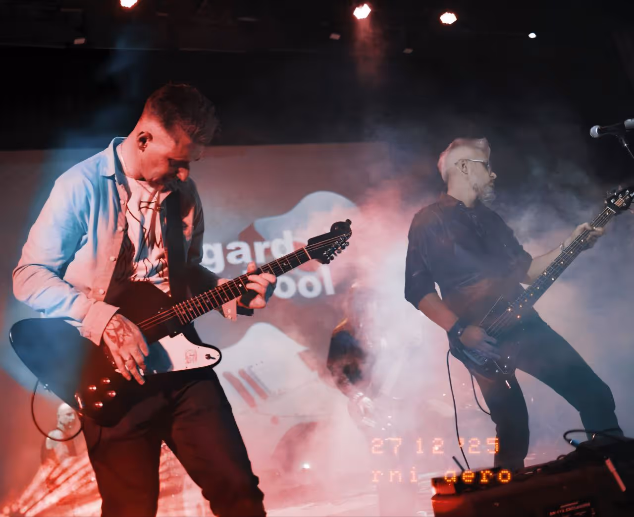 image of musician performing live