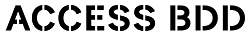 Access BDD full logo with stylized black text.